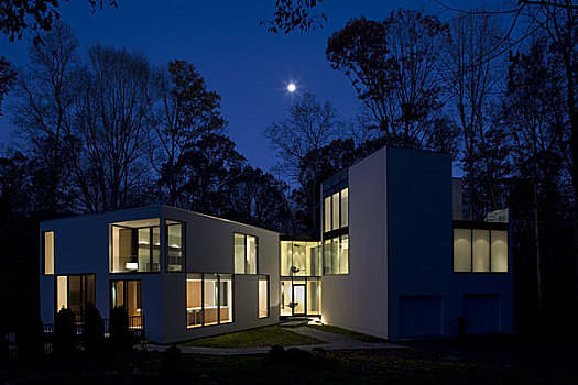 房子,建筑师,弗吉尼亚,美国,2009年,入口