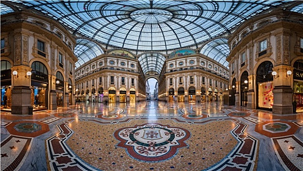 图案,地面,玻璃,圆顶,商业街廊,米兰,意大利