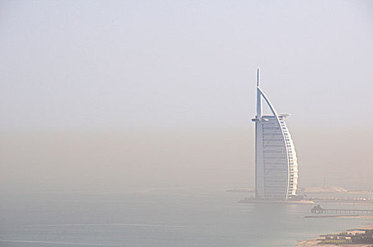 阿拉伯,早晨,雾气,迪拜,阿联酋,中东
