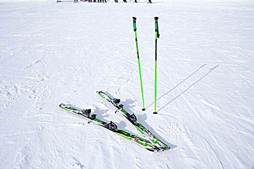 滑雪板,手杖,滑雪场