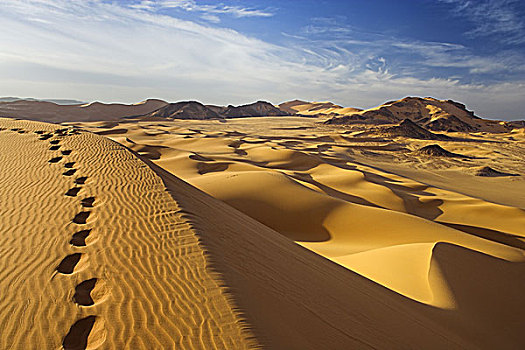 非洲,利比亚,沙漠,沙丘,风景