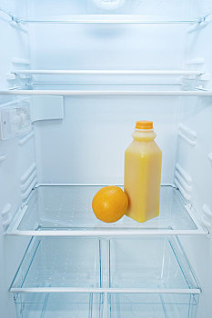 橙子,橙汁,电冰箱