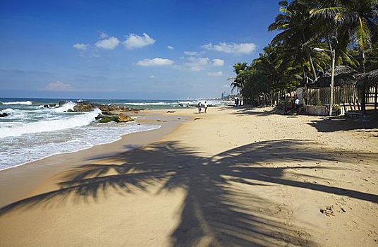 海滩,科伦坡,斯里兰卡