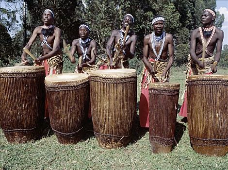 鼓手,白天,卢旺达,舞者,局部,皇家,今日,几个,群体,表演,韵律,移动,印象深刻,打鼓