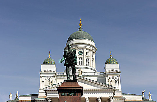 赫尔辛基大教堂,赫尔辛基,芬兰,欧洲