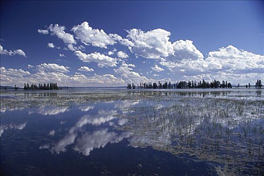 黄石湖,黄石国家公园,怀俄明