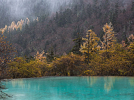 川西黄龙雪景