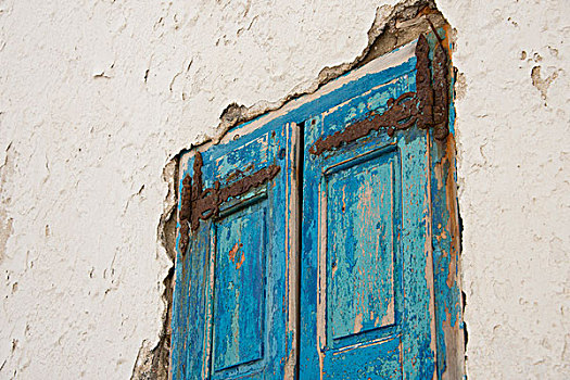 希腊,基克拉迪群岛,米克诺斯岛,特色,刷白,建筑,蓝色,大幅,尺寸
