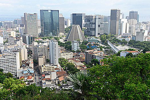右边,重要,建筑,巴西,城市教堂,市区,里约热内卢,南美