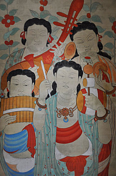 四川博物院张大千敦煌壁画