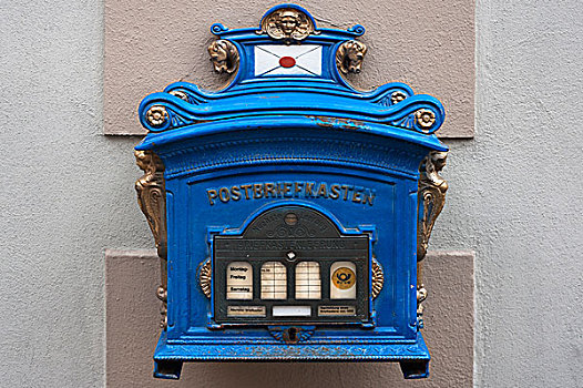 仿制,邮箱,1896年,坏,中间,弗兰克尼亚,巴伐利亚,德国,欧洲