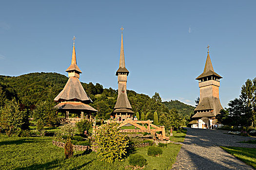 寺院,山谷,马拉穆列什,区域,罗马尼亚,欧洲