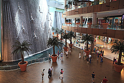 人,购物中心,迪拜,商场,阿联酋