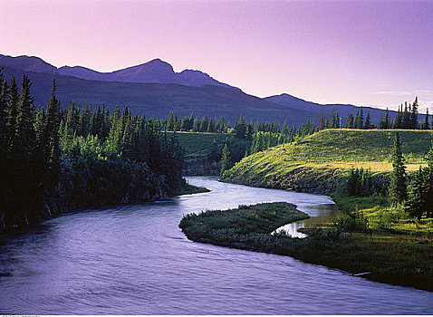 弓河,弓谷省立公园,艾伯塔省,加拿大