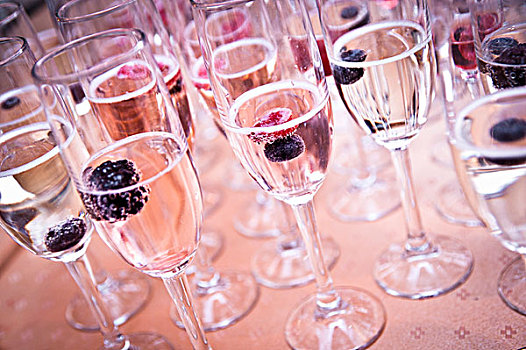 特写,香槟,玻璃,闪闪发光,葡萄酒