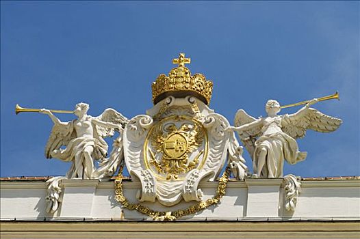 帝王,皇冠,屋顶,霍夫堡,皇宫,维也纳,奥地利