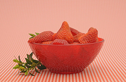 新鲜,草莓,红色,碗