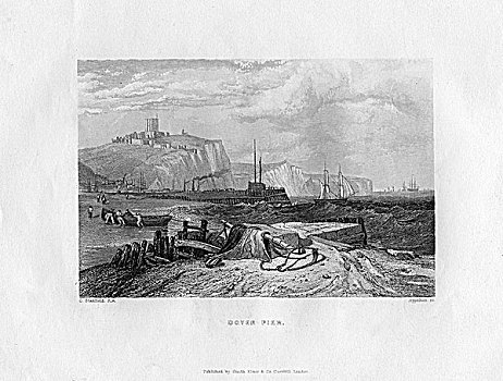 多佛,码头,肯特郡,19世纪