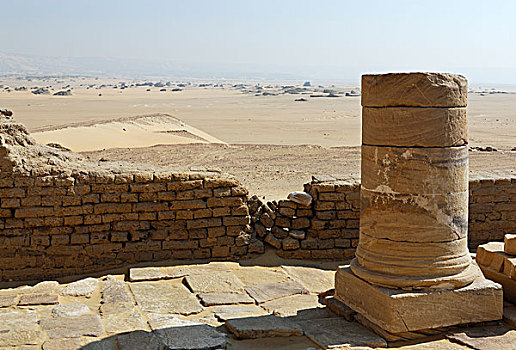 庙宇,靠近,哈尔嘎,绿洲,西部沙漠,埃及,非洲