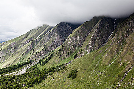 云量,高处,山脉