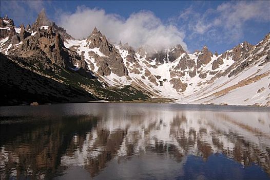 泻湖,靠近,巴里洛切,巴塔哥尼亚,阿根廷