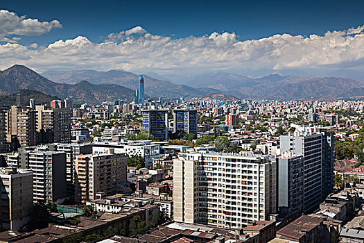 智利,圣地亚哥,城市风光,奶奶,塔