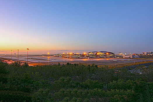 乌鲁木齐地窝堡机场夜景