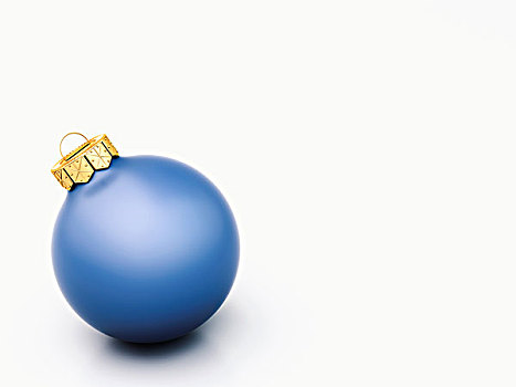 蓝色,圣诞球