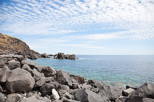 岩石,海岸线,岛屿,埃奥利群岛,省,墨西拿,西西里,意大利