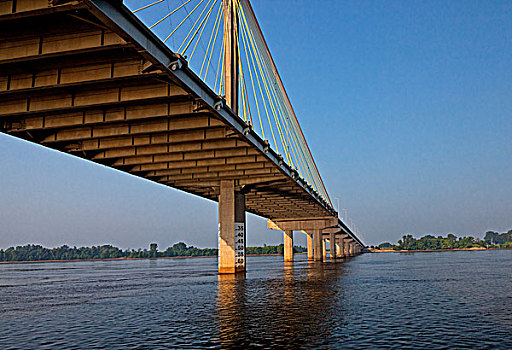 桥,上方,密西西比河,伊利诺斯,美国