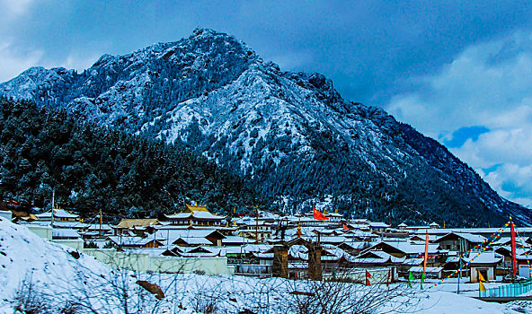 九寨沟,松潘雪景