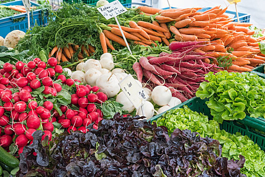 萝卜,胡萝卜,蔬菜,出售,市场