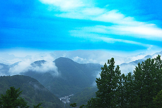 广元朝天水磨沟风景点