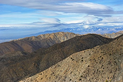 山,小,山峦,约书亚树国家公园,加利福尼亚,美国