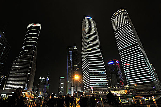 上海,世界金融中心,金茂大厦,陆家嘴,公园,浦东,中国,亚洲