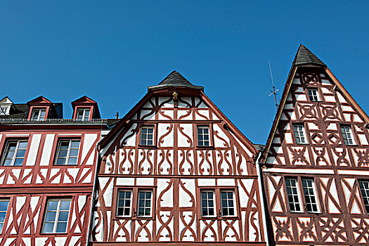 历史,半木结构,房子,市场,莱茵兰普法尔茨州,德国,欧洲