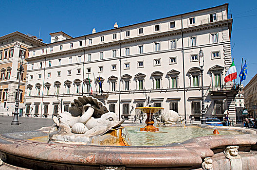 喷泉,广场,罗马,意大利,欧洲