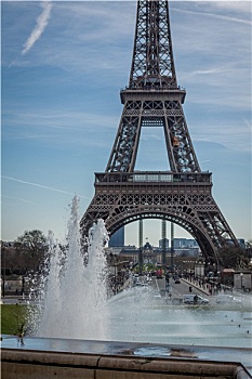 艾菲尔铁塔,巴黎,天空