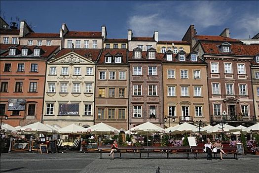 历史,市场,华沙,波兰