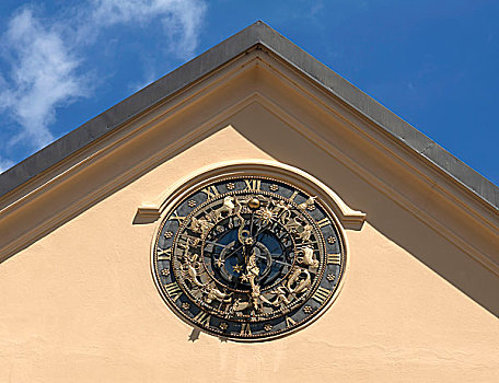 占星,钟表,房子,因斯布鲁克,提洛尔,奥地利,欧洲