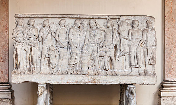 石棺,夫妇,给,女神,婚礼,广告,梵蒂冈,博物馆,梵蒂冈城,意大利,欧洲