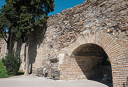 老城墙,阿尔巴尼亚,欧洲