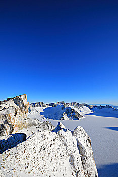 冰雪长白山天文峰