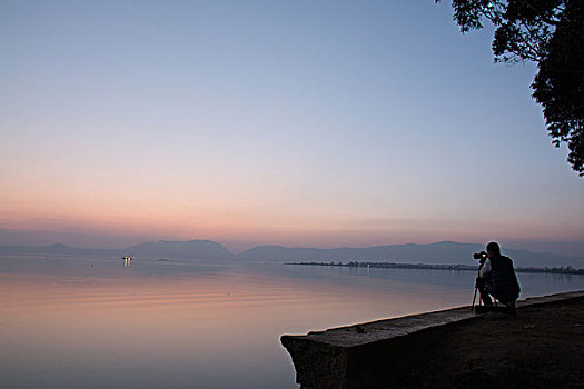 夜幕海堤