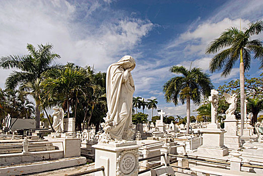 墓地,古巴圣地亚哥,古巴,加勒比