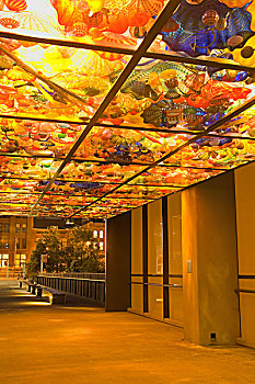 桥,玻璃,玻璃博物馆,塔科马,华盛顿,美国