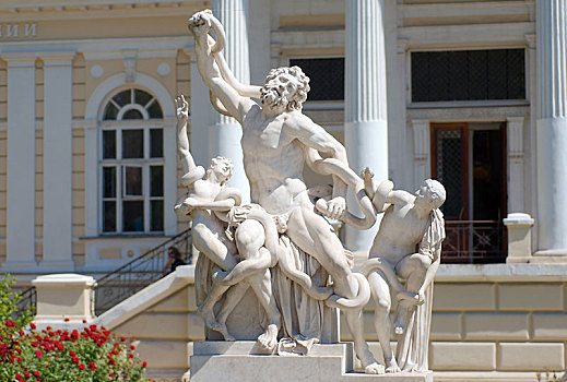 雕塑,儿子,正面,考古博物馆,敖德萨,乌克兰,欧洲