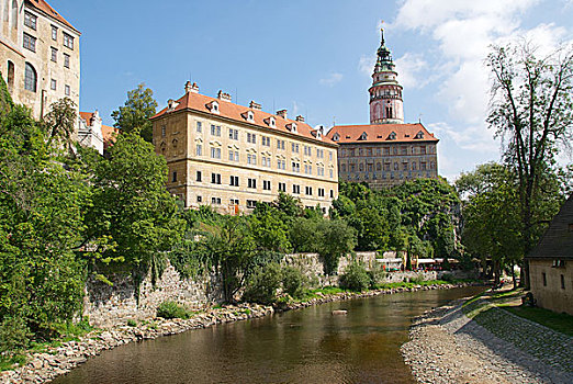 城堡,摩尔多瓦,历史,中心,世界遗产,捷克,克鲁姆洛夫,捷克共和国,欧洲