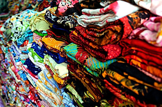 毛里塔尼亚,一堆,纺织品