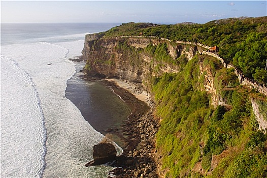 风景,海洋,悬崖,巴厘岛
